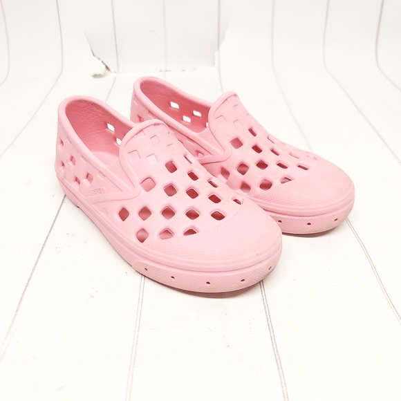 Vans pink plastic slip on shoes Size 10 - Picture 1 of 10